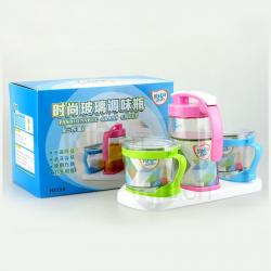 時尚玻璃調(diào)味瓶（三件套