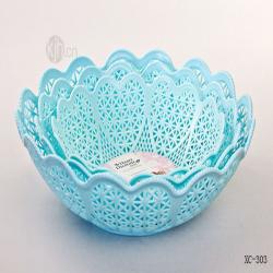 織心時尚鏤空果盤三件