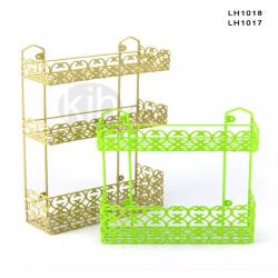 雕花方型二層、三層架